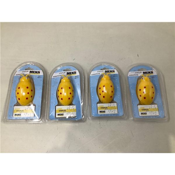 Menji Yellow Beetle Stapler X4