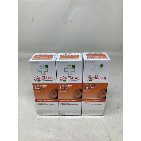 Similasan Earache Relief Ear Drops 3X10ml