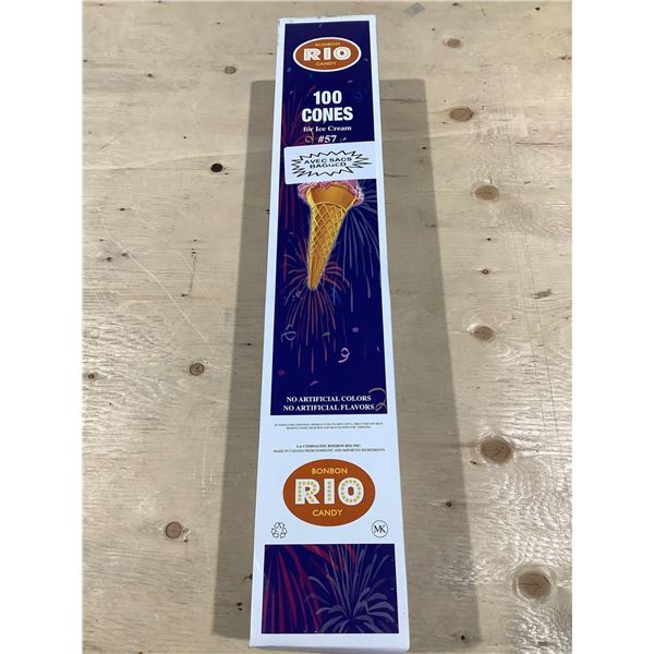 Rio Candy Ice Cream Cones 100 Count
