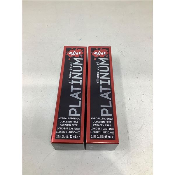 Wet Platinum Personal Lubricant 2X 93ml