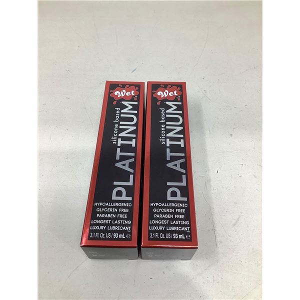Wet Platinum Personal Lubricant 2X 93ml
