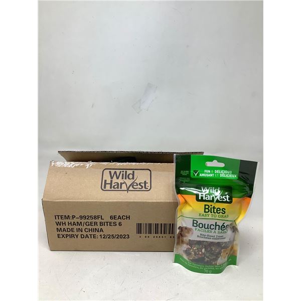 Wild Harvest Hamster/Gerbil Bites, Bite Sized Treats 6X70g