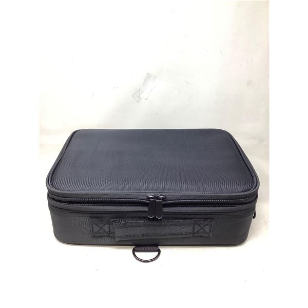 Full Zip, Customizable, Cushioned & Divided Organizer Case with Carry Strap