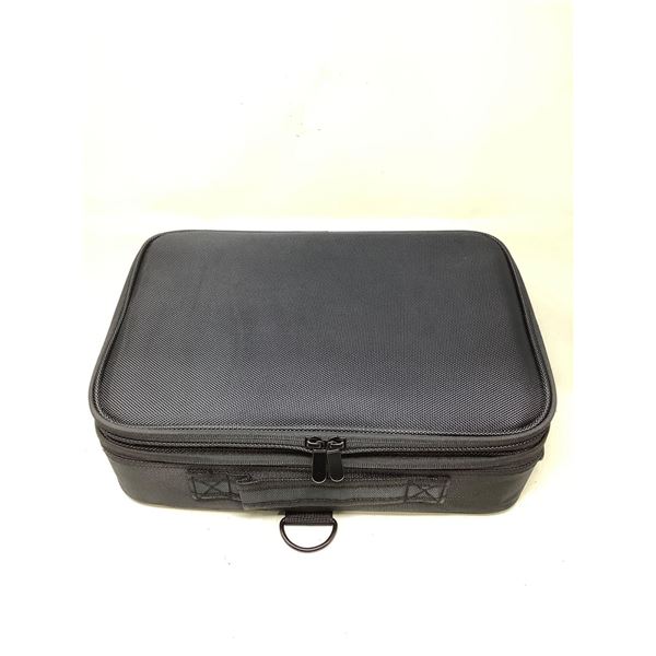 Full Zip, Customizable, Cushioned & Divided Organizer Case with Carry Strap