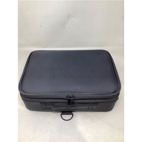 Full Zip, Customizable, Cushioned & Divided Organizer Case with Carry Strap