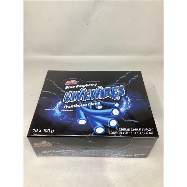 Koala Livewires Cable Candies - Blue Raspberry Flavor 18X100g