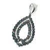 Image 3 : Silver Blue Diamond(0.58ct) Rhodium Plated Pendant (~weight 3.3g)