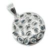 Image 2 : Silver Blue Diamond(0.32ct) Rhodium Plated Pendant (~weight 4.15g)