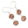 Image 2 : Silver Copper Druzy (5.4ct) Hand Made Earrings (~weight 4.35g)