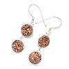 Image 3 : Silver Copper Druzy (5.4ct) Hand Made Earrings (~weight 4.35g)
