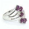 Image 2 : Silver Ruby(2.75ct) Rhodium Plated Ring (~weight 3.95g)