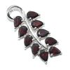 Image 2 : Silver Garnet(2.7ct) Rhodium Plated Pendant (~weight 2.7g)