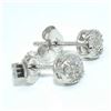 Image 3 : Silver Diamond(0.3ct) Rhodium Plated Earrings (~weight 1.75g)