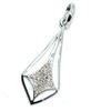 Image 3 : Silver Diamond(0.25ct) Rhodium Plated Pendant (~weight 1.65g)