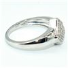 Image 2 : Silver Diamond(0.35ct) Rhodium Plated Ring (~weight 4.8g)