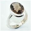 Image 3 : Silver Smokey Quartz(7.2ct) Hand Made Ring (~weight 4.55g)