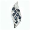 Image 1 : Silver Blue Sapphire(2.75ct) Rhodium Plated Pendant (~weight 2.95g)