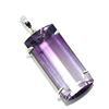 Image 2 : Silver Bi-Colour Amethyst(22.7ct) Rhodium Plated Pendant (~weight 7.3g)