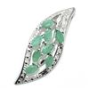 Image 3 : Silver Emerald(1.8ct) Rhodium Plated Pendant (~weight 2.7g)