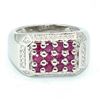 Image 1 : Silver Ruby(1.85ct) Rhodium Plated Ring (~weight 8.75g)