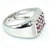 Image 2 : Silver Ruby(1.85ct) Rhodium Plated Ring (~weight 8.75g)