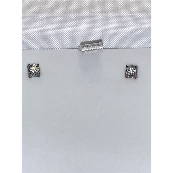 Set of .50 carat brilliant cut solitaires stud earring set