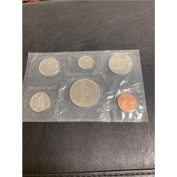 Royal Canadian Mint issued proof sealed 1969 coin set
