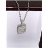Image 2 : Stunning multi stone silver pendant and chain set