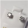 Image 3 : 14K White Gold Diamond (0.72Ct,Si1-I1,G-I) Earrings (~Size )(Ring is resizable for $40) (~length inc