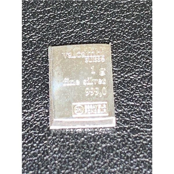 Valcambi Suisse 1 Gram .999 Fine Silver Wafer Bar