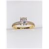 Image 3 : Brilliant Cut .85 Carat Solitaire stone 14K GP engagement ring size 7