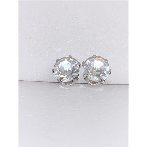 Set of 1.0 Carat Solitaire Stud Earrings