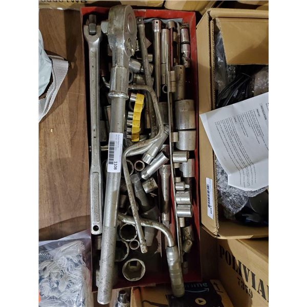 Lot of assotred sockets and wrenches