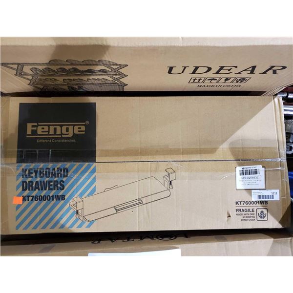 Fenge Keyboard drawer desk mountable with clamps