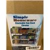 Image 1 : Simple Houseware Chrome Stackable can rack