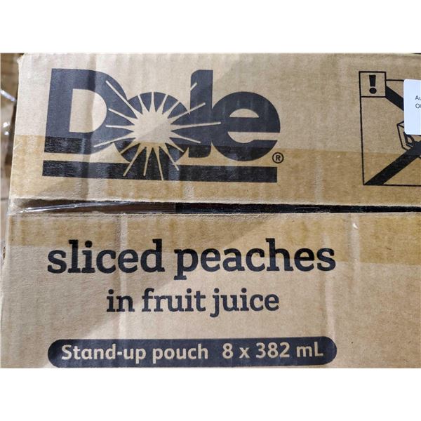 Dole Sliced Peaches in fruit juice case lot of 8 x 382ml
