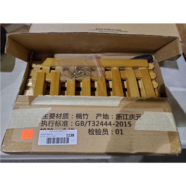 Bamboo 2 Tier Shelf unit plant stand