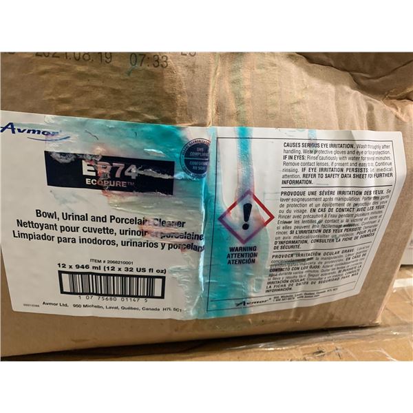 Avmor EP 74 Industrial Toilet Bowl Cleaner case lot of 12x946ml