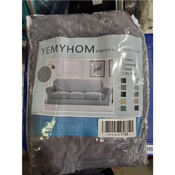 Yemyhom stretch 3 seat sofa covering grey