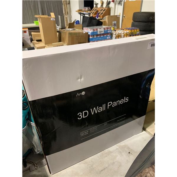 3 D Wall Panels paintable case of 12 x 50mmx50mm