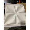 Image 2 : 3 D Wall Panels paintable case of 12 x 50mmx50mm