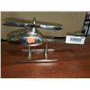 Image 1 : Chrome Helicopter desk decor