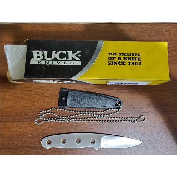 NEW Buck necklace survival knife with chain