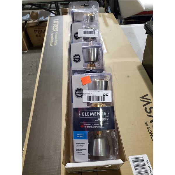 Contractors Lot of 4 Weiser privacy door knob sets