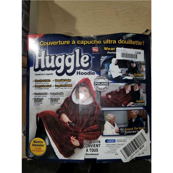 Huggle oversized plush hoodie lounger