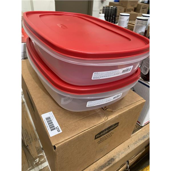 Rubbermaid 1.5 Gal large containers lot of 1
