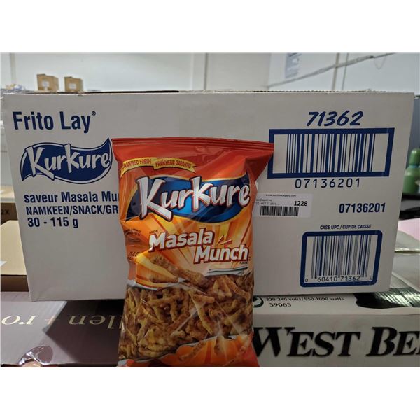 Frito Lay Masala Munch snacks Case lot of 20 x 115g