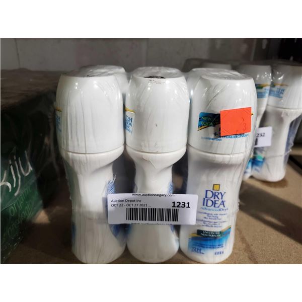 Dry Idea Antiperspirant deodorant lot of 6 x 96ml