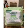 Image 2 : Simple Sensitive Skin Wipes moisturizing Case lot of 5 x 25