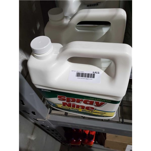 Spray Nine Industrial Cleaner refill Lot of 2 x 4L